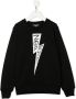 Neil Barrett Kids Sweater met logoprint Zwart - Thumbnail 1