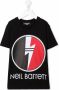 Neil Barrett Kids T-shirt met logoprint Zwart - Thumbnail 1