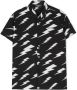 Neil Barrett Kids Shirt met bliksemflitsprint Zwart - Thumbnail 1
