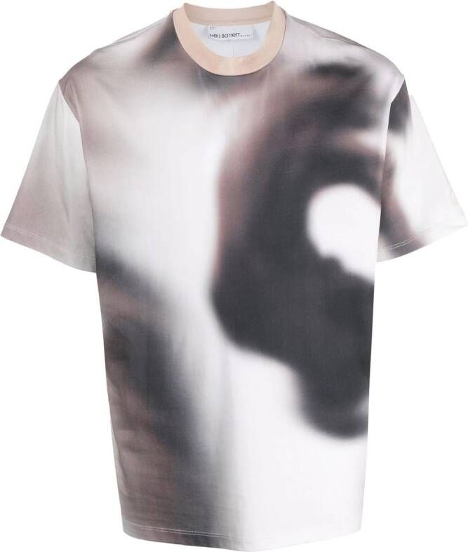 Neil Barrett T-shirt met print Beige