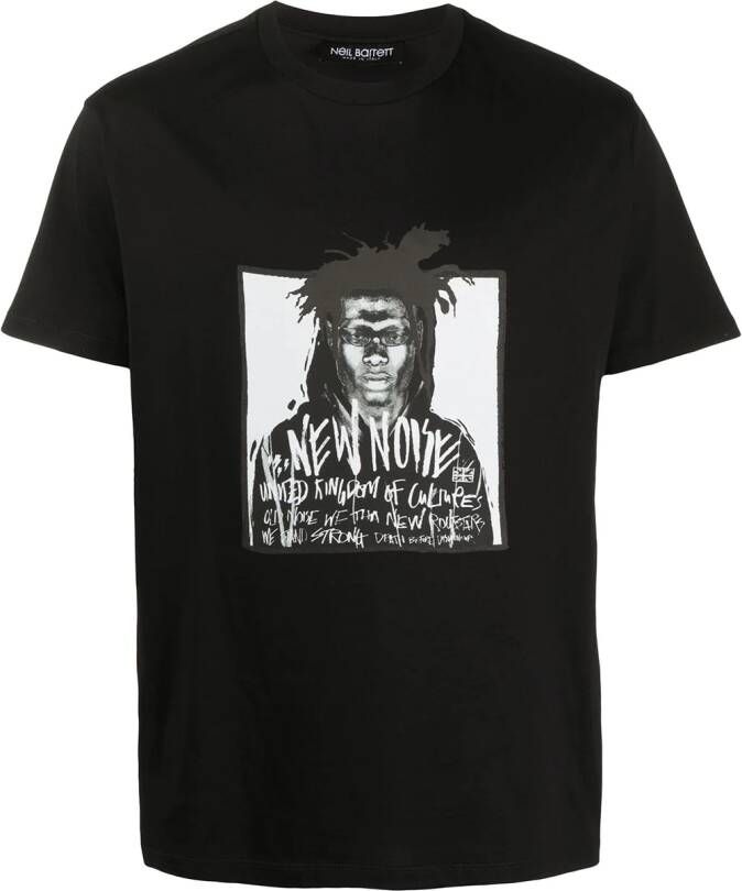 Neil Barrett T-shirt met ronde hals Zwart
