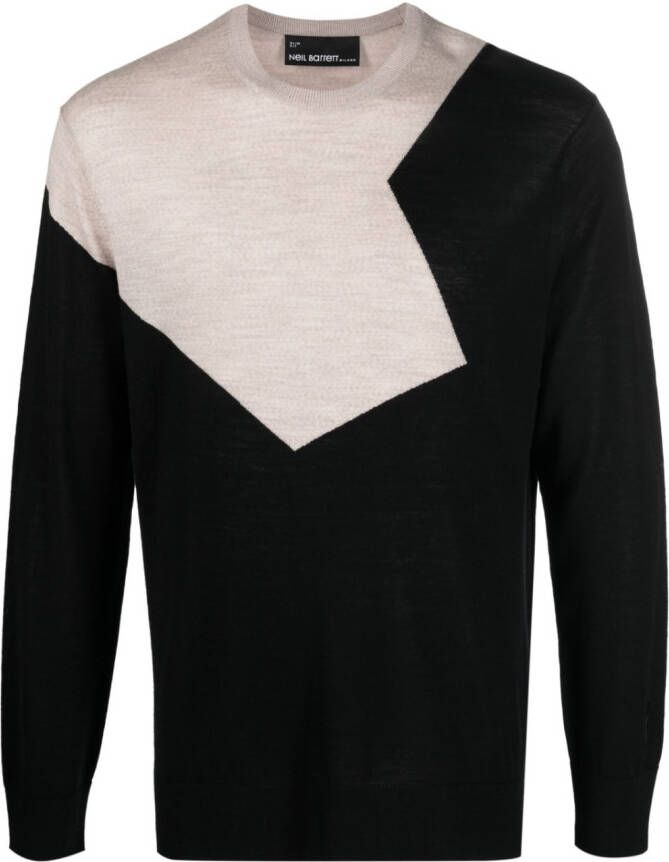 Neil Barrett Wollen sweater Zwart