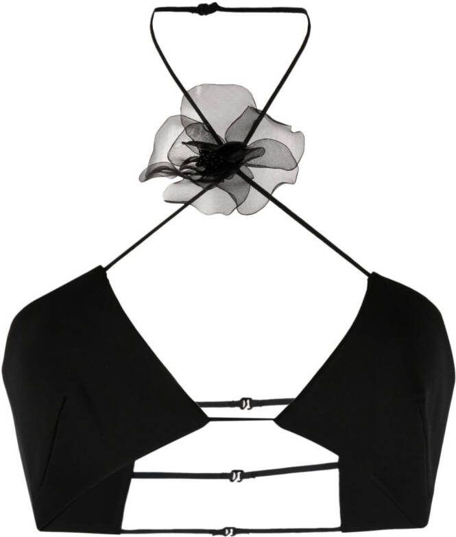 Nensi Dojaka Cropped top Zwart