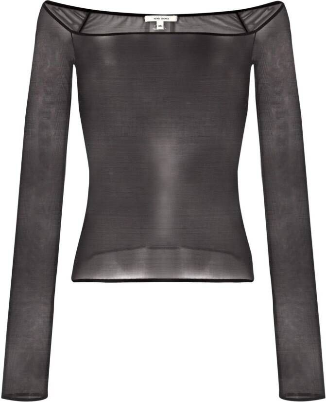Nensi Dojaka Off-shoulder blouse Zwart