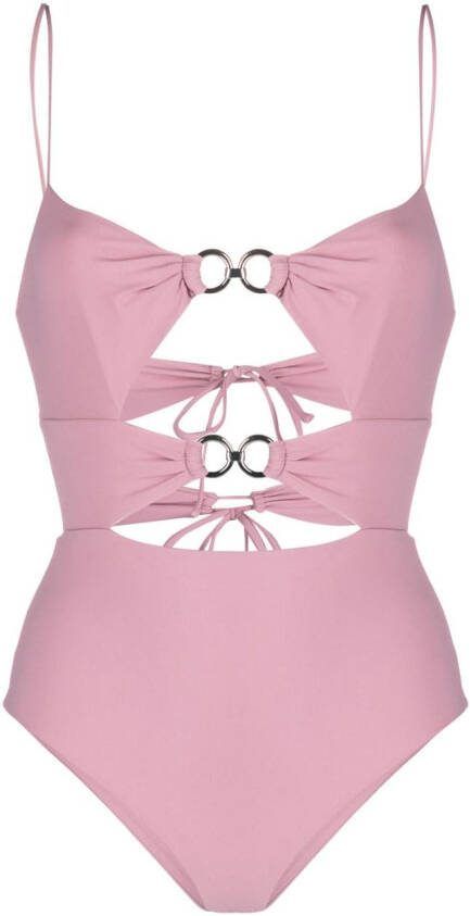 Nensi Dojaka Badpak verfraaid met ring Roze