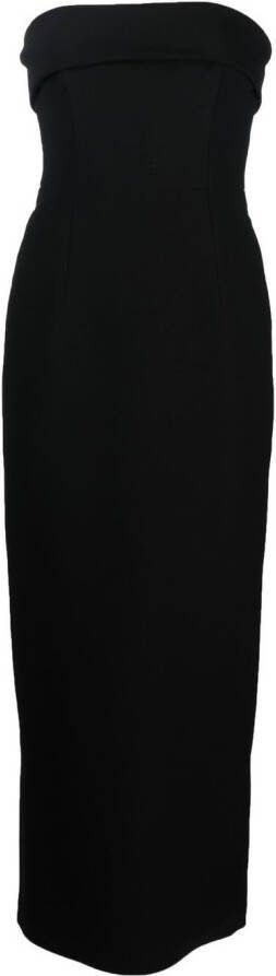 The New Arrivals Ilkyaz Ozel Mouwloze maxi-jurk Zwart