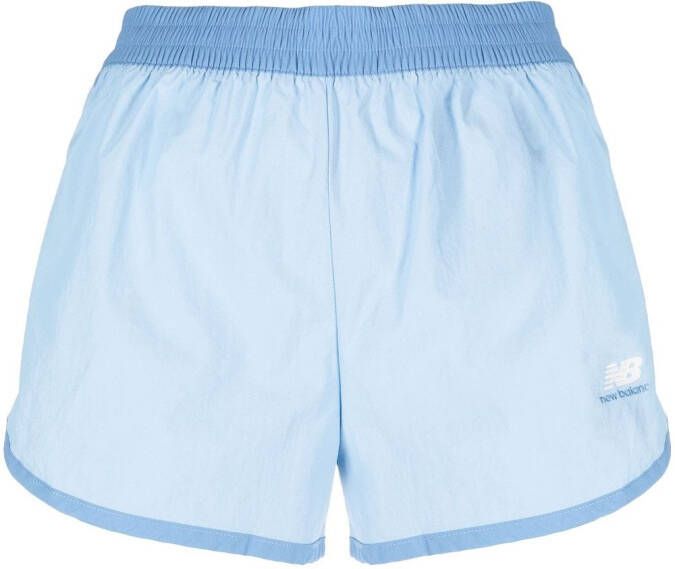 New Balance Geweven shorts Blauw