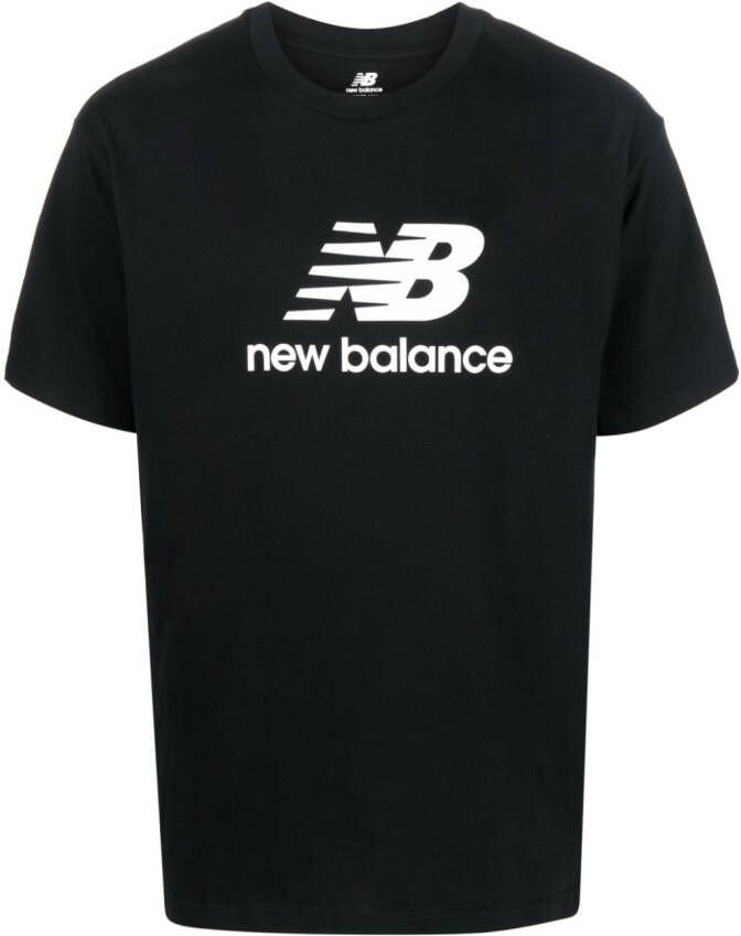 New Balance T-shirt met logoprint Beige