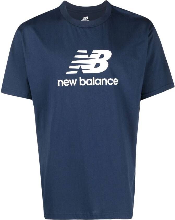 New Balance T-shirt met logoprint Blauw