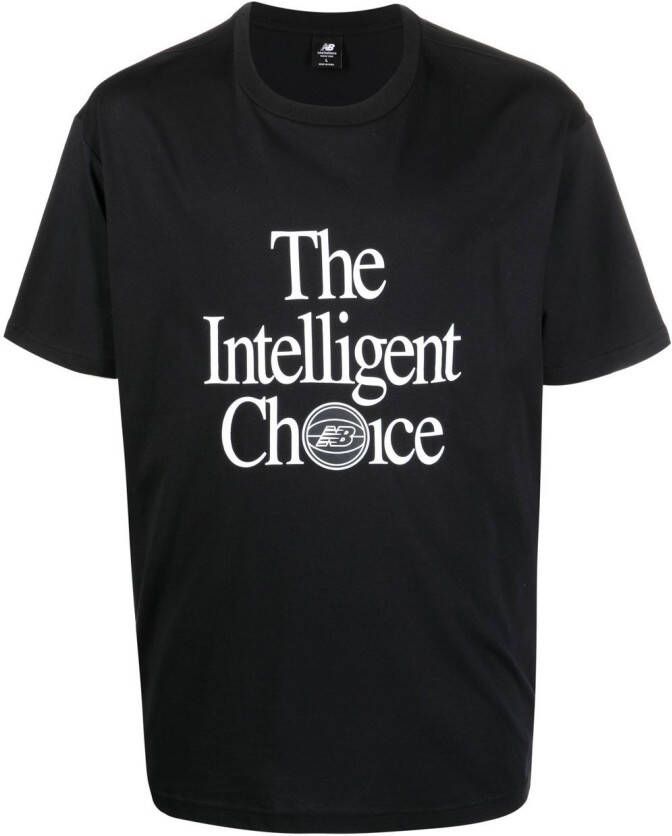 New Balance T-shirt met print Zwart