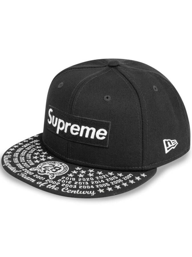 NEW ERA CAP x Supreme pet Zwart