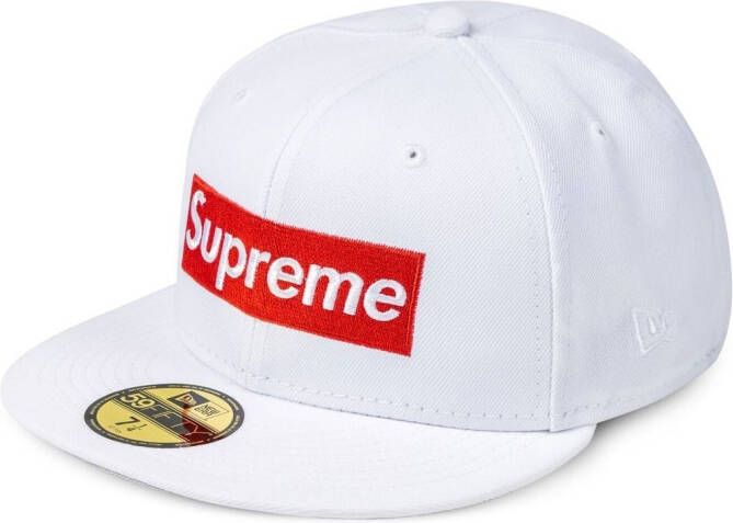 NEW ERA CAP x Supreme pet met logo Wit