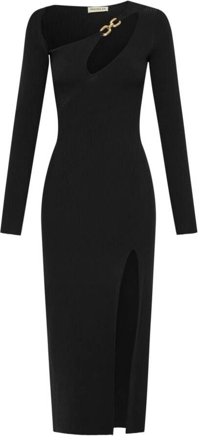 Nicholas Jurk met asymmetrische hals Zwart