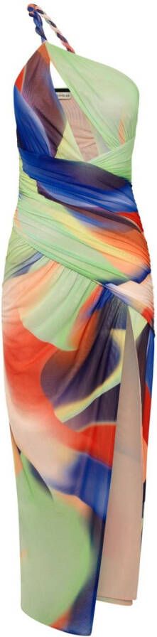Nicholas Jurk met grafische print Blauw