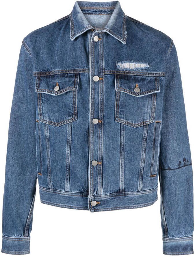 Nick Fouquet Denim jack Blauw