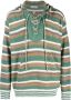 Nick Fouquet Gestreepte hoodie Groen - Thumbnail 1
