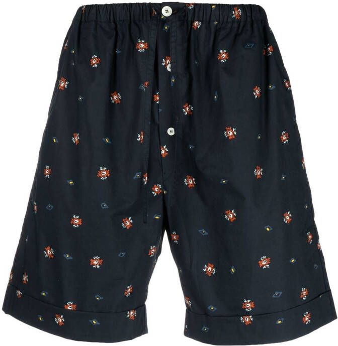 Nick Fouquet Shorts met trekkoord Blauw