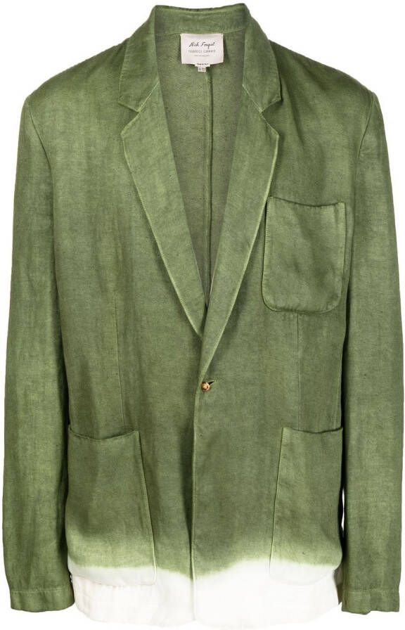 Nick Fouquet Linnen blazer Groen