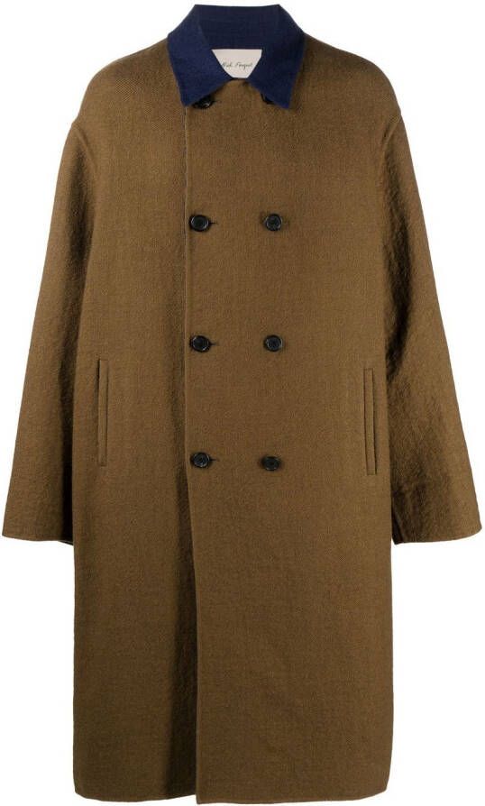 Nick Fouquet Shirtjack met dubbele rij knopen Groen