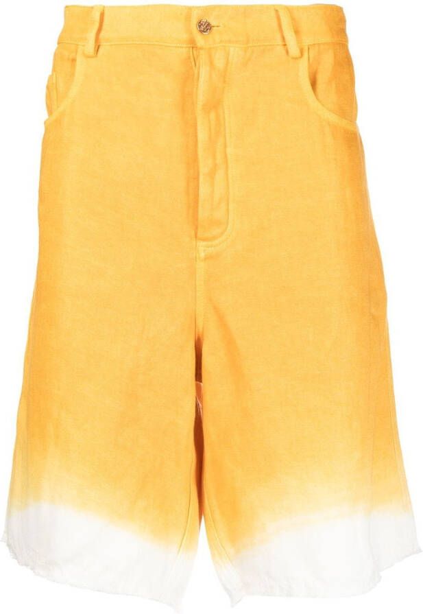 Nick Fouquet Tweekleurige shorts Geel