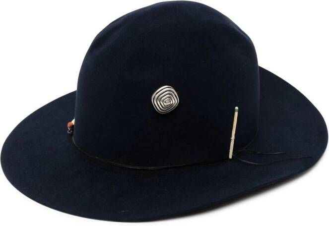 Nick Fouquet Vilten hoed Blauw