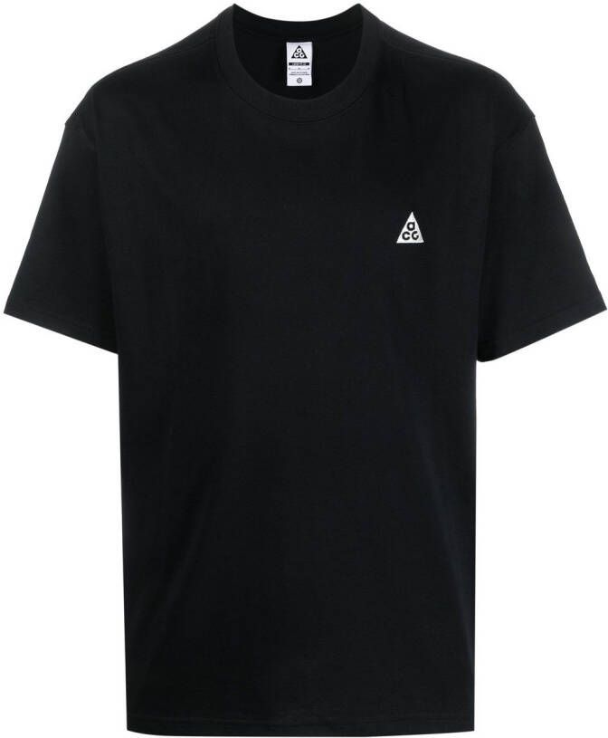 Nike T-shirt met geborduurd logo Zwart