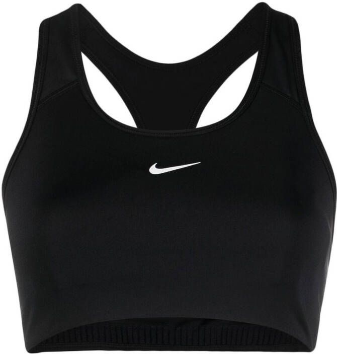 Nike Bh top met logo Zwart