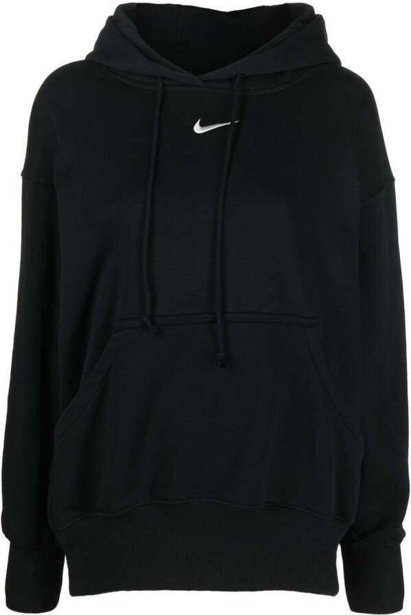 Nike Hoodie met geborduurd logo Zwart