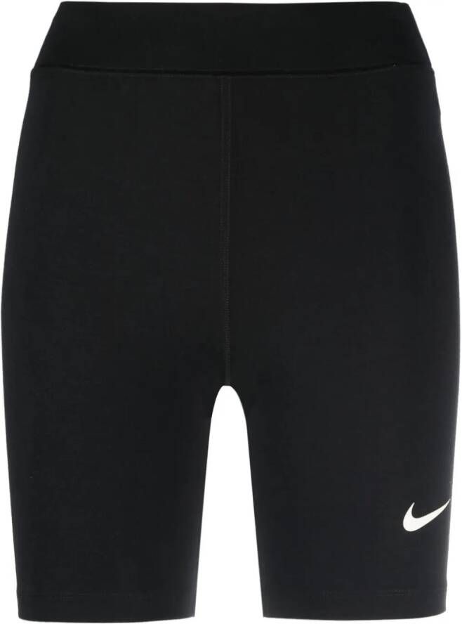 Nike Fietsshorts met logoprint Zwart