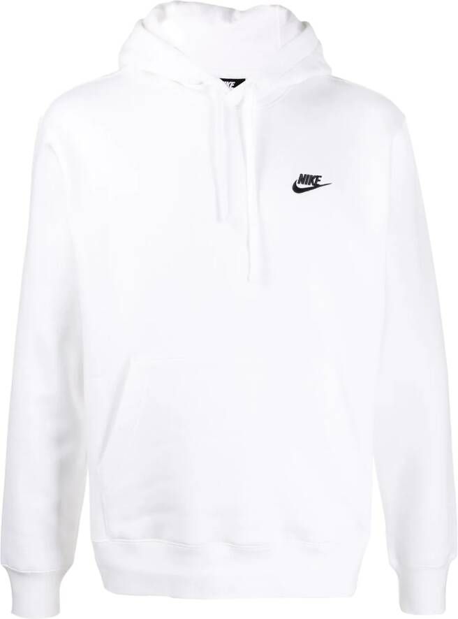 Nike Hoodie met geborduurd logo Wit