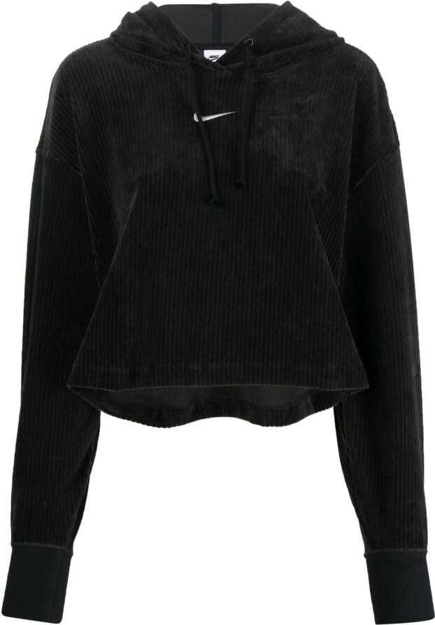 Nike Hoodie met geborduurd logo Zwart