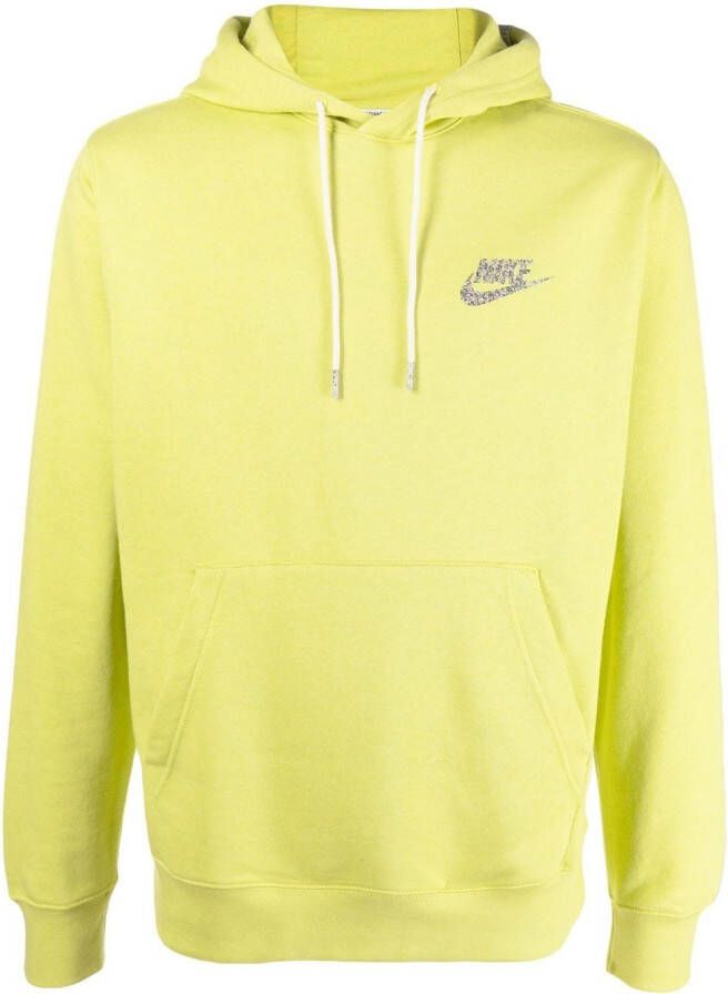 Nike Hoodie met geborduurde bloemen Groen