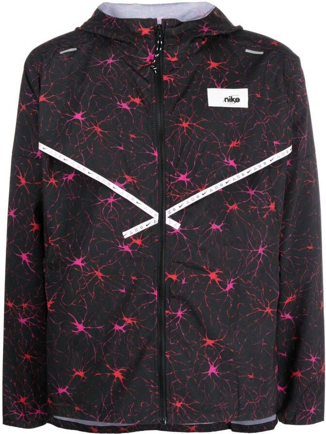 Nike Jack met print Zwart