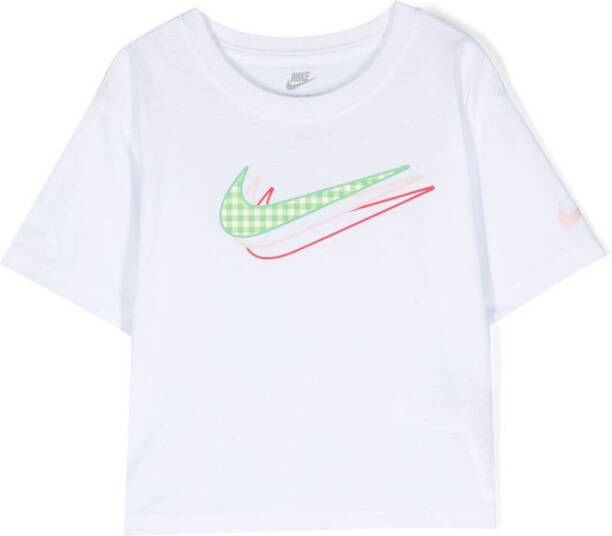 Nike Kids T-shirt met logoprint Wit