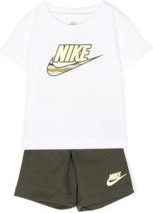 Nike Kids Shorts met elastische taille Wit