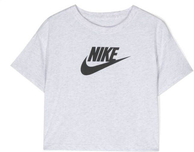 Nike Kids T-shirt met logoprint Grijs