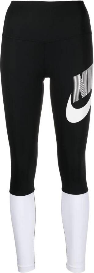 Nike Legging met logoprint Zwart