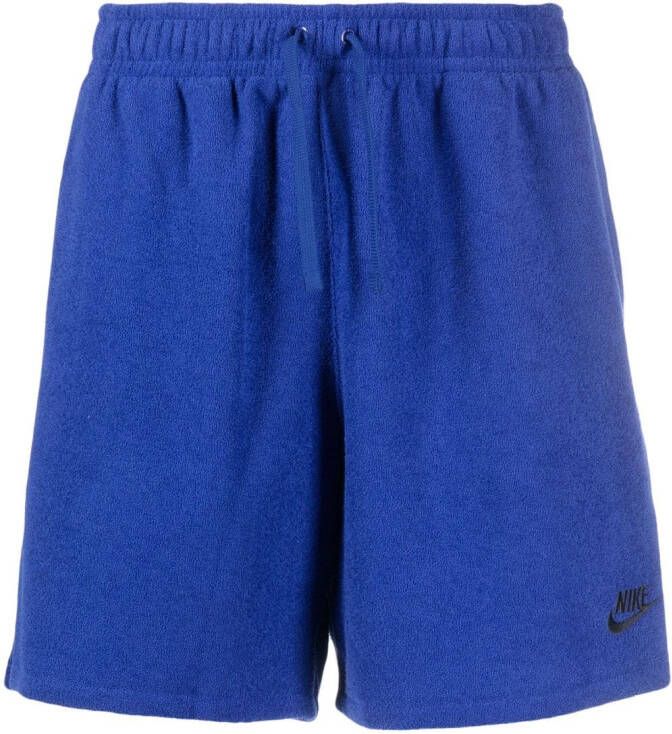 Nike Trainingsshorts met geborduurd logo Blauw