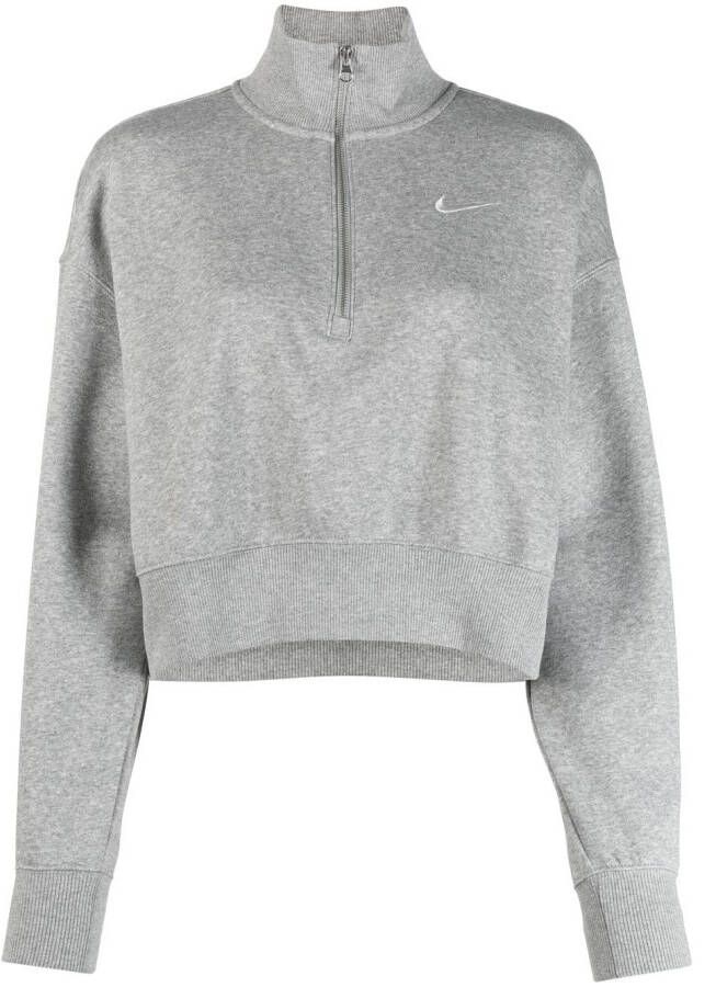 Nike Sweater met geborduurd logo Grijs
