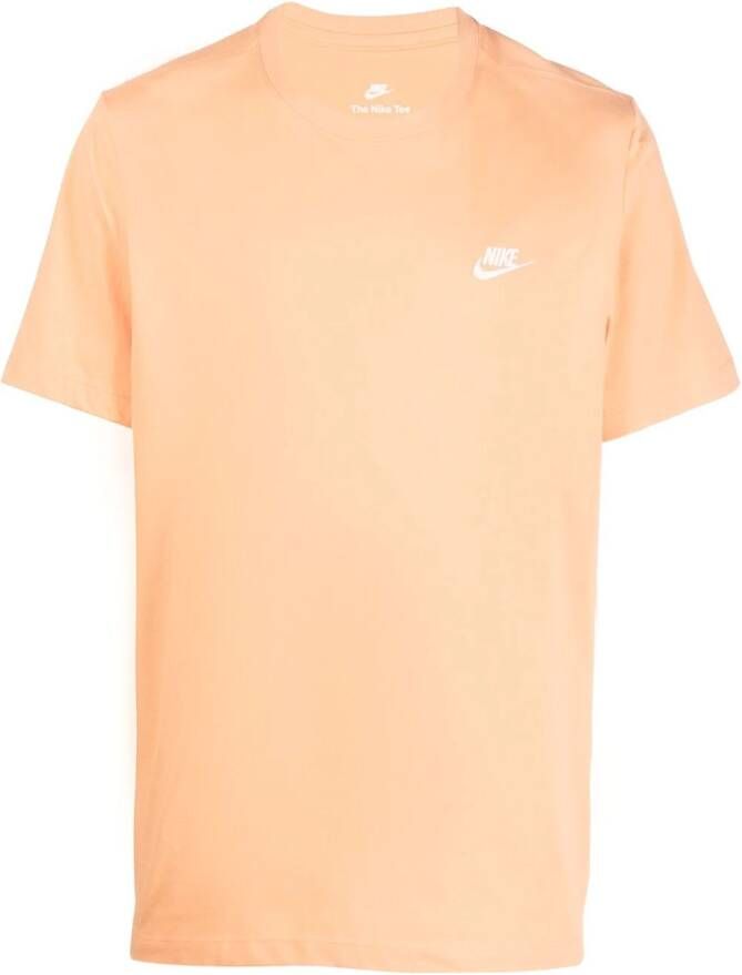 Nike T-shirt met geborduurd logo Oranje