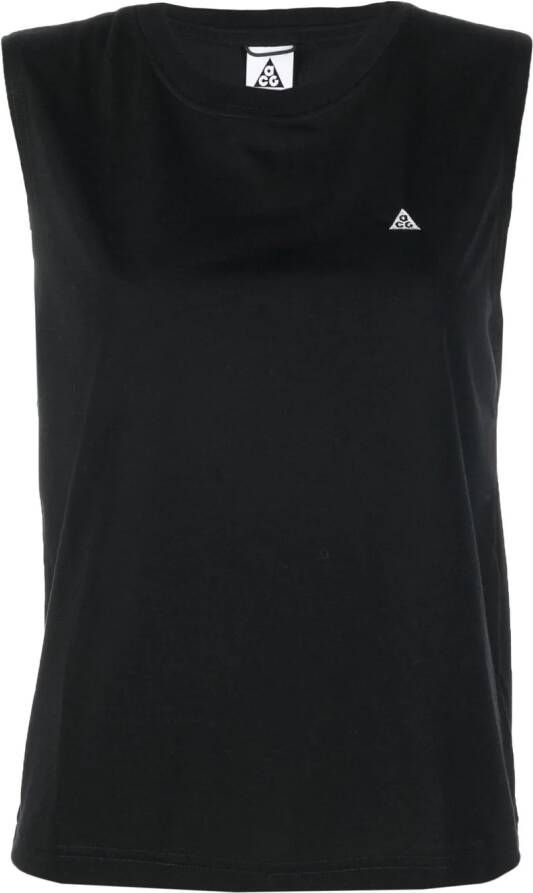 Nike Tanktop met geborduurd logo Zwart