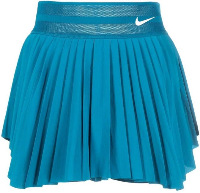 Nike Tennisrok met logo tailleband Blauw