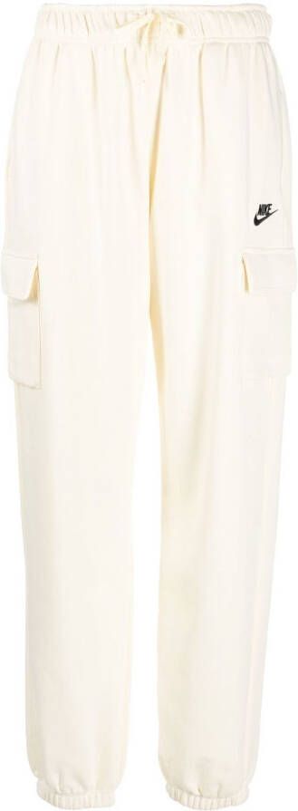 Nike Trainingsbroek met geborduurd logo Beige