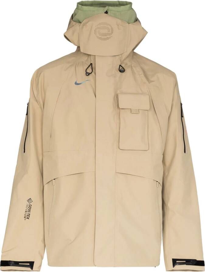 Nike x CACT.US Jas met capuchon Beige