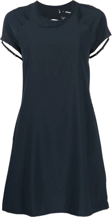 Nike x Jacquemus jurk met korte mouwen Blauw