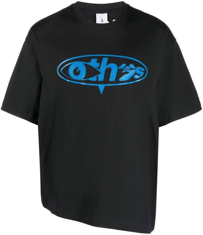 Nike X Off-White T-shirt met graffiti-print Zwart