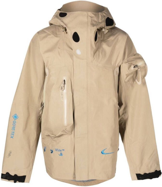 Nike x Off White jack met capuchon Beige