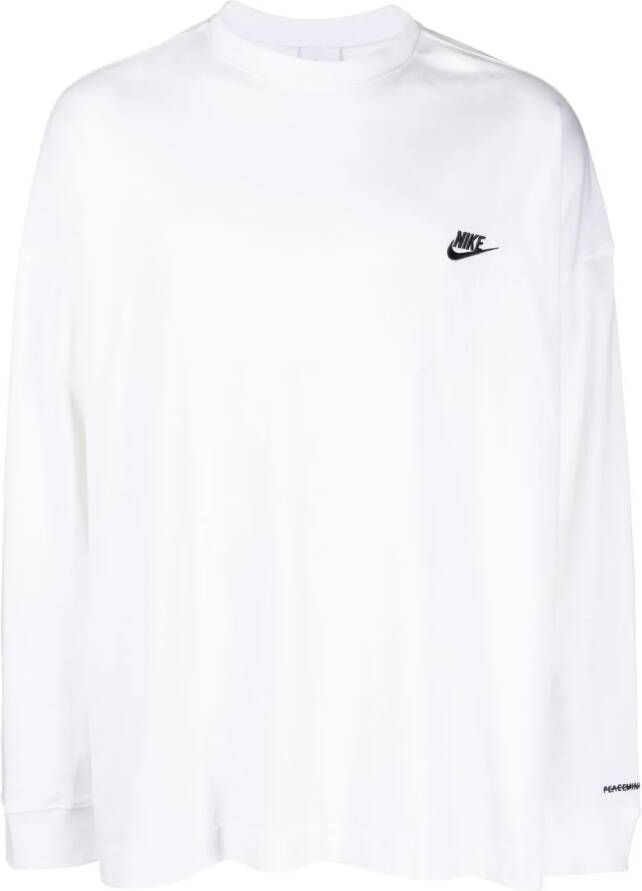 Nike Trainingsbroek met geborduurd logo Beige