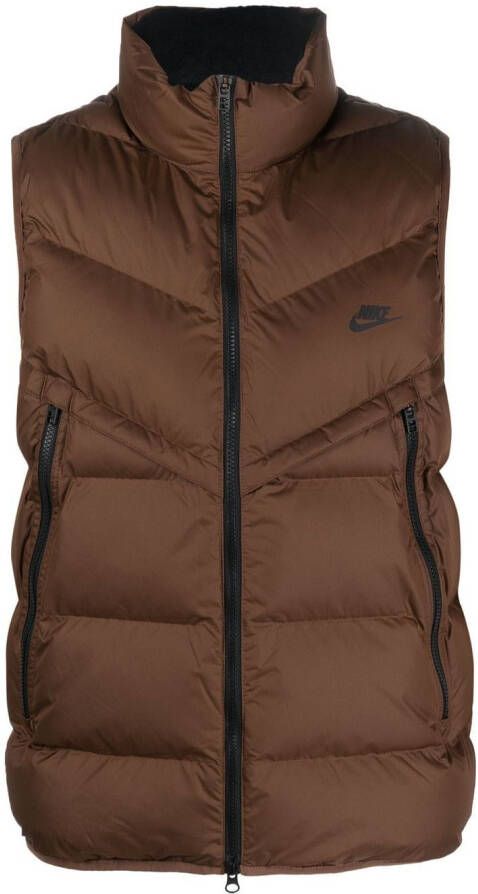 Nike Gewatteerde bodywarmer Bruin