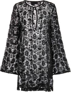 Nili Lotan Mini-jurk met detail van kant Zwart